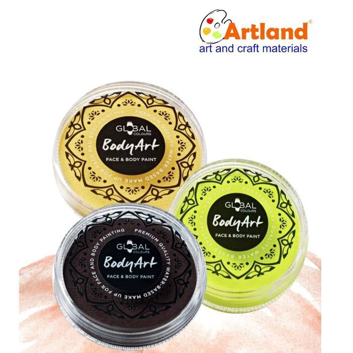 Global Colours BodyArt Cake 32g Face & Body Paint Non-Toxic, Water-Based