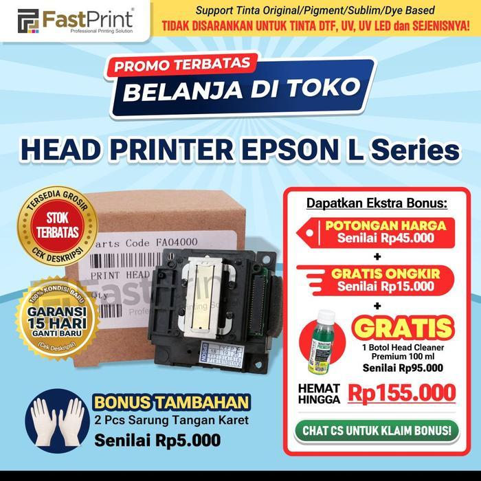 Print Head Printer Epson L120 L130 L220 L300 L310 L360 L365 Terbaru 