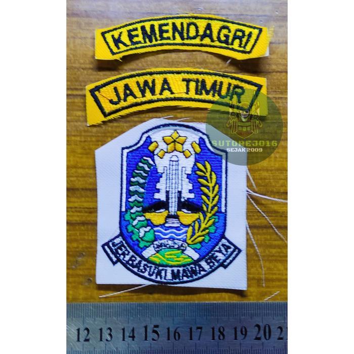 TERLARIS bordir badge pns pemprov pemkot kemendagri surabaya READY