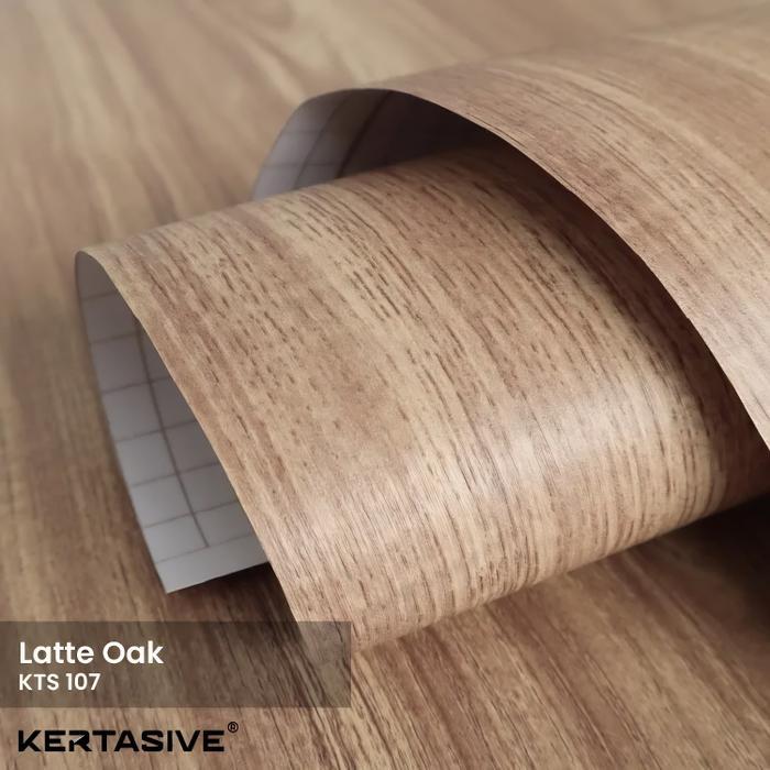 Latte Oak KERTASIVE PVC Interior Film - Roll (50 meter)
