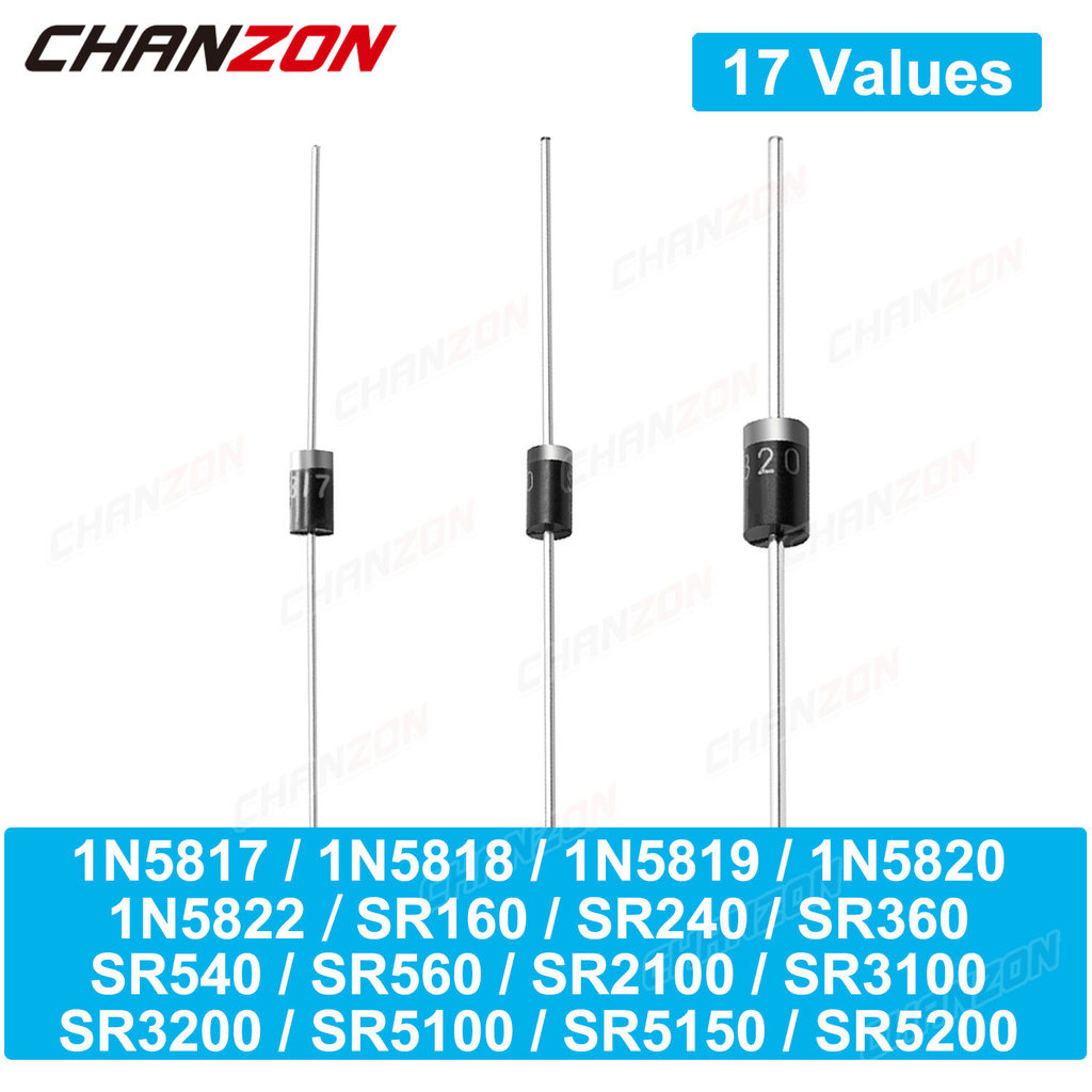 1N5817 1N5818 1N5819 SR160 SR240 SR260 SR2100 1N5820 1N5822 SR360 SR3100 SR3200 SR540 SR560 SR5100