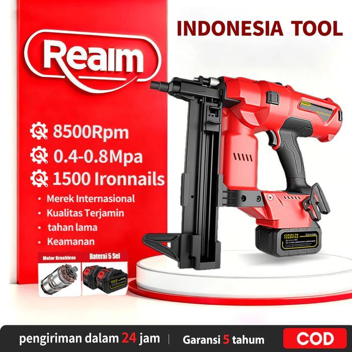 TERLARIS Paku pneumatik Reaim, paku pneumatik Tracker, alat paku pneumatik, stapler pneumatik,