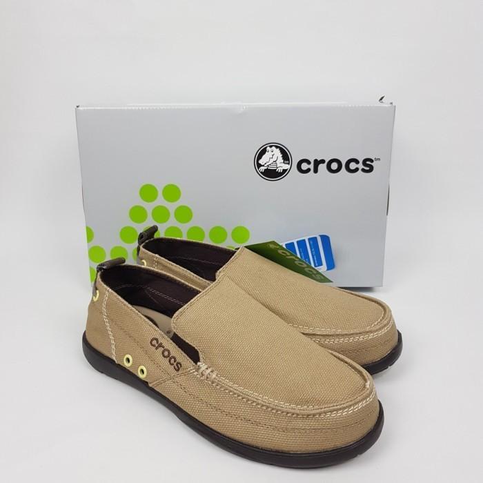 Diskon Crocs Walu Man / Sepatu Crocs Walu Men / Sepatu Slip On Pria Walu Man Original