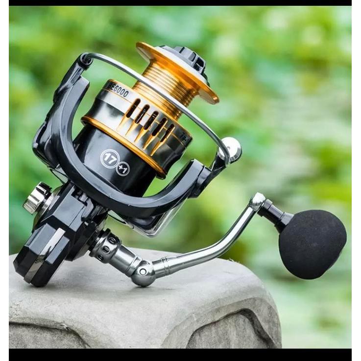 Terlaris Reel Spinning 17+1Bb Fbe 2000-7000 Spool Metal Drag 8-10 Kg One Way