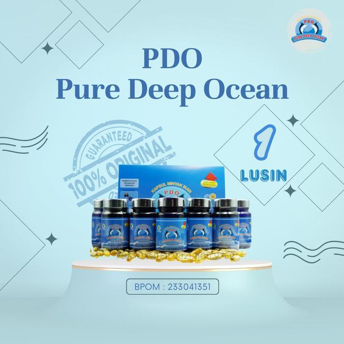 Minyak Ikan 3 Pure Deep Ocean PDO Lusinan Isi 12 Botol
