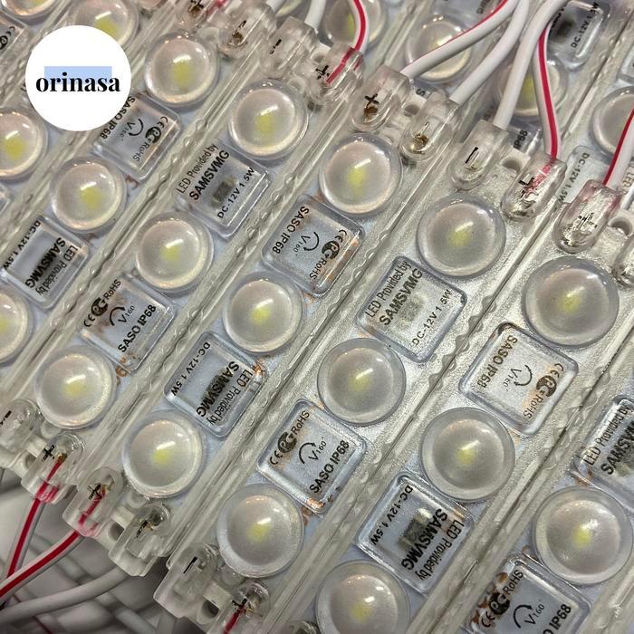 Lampu LED Modul 3 Mata SMD 2835 DC 12V 1,5W 1,5 Watt