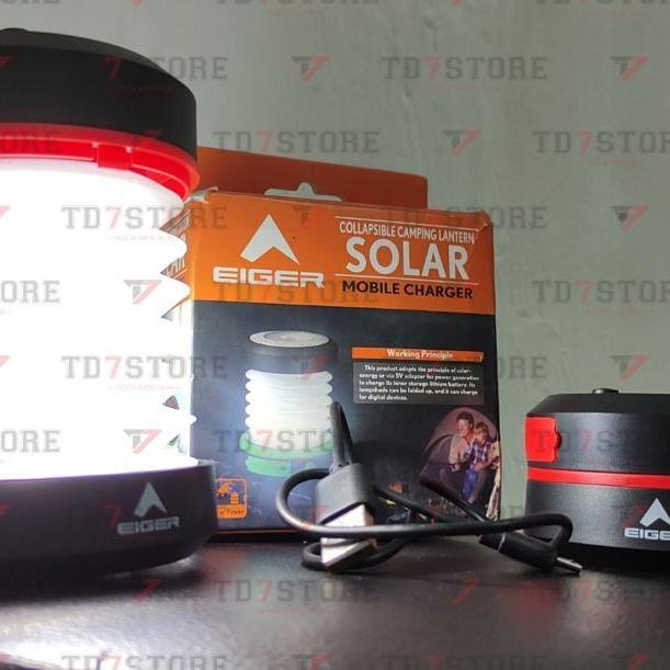 Lampu Tenda Eiger Soluna Lantern Charge Lampu Lentera Camping - Original
