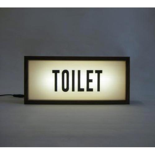 Neon Box Slim Akrilik Signage TOILET Custom