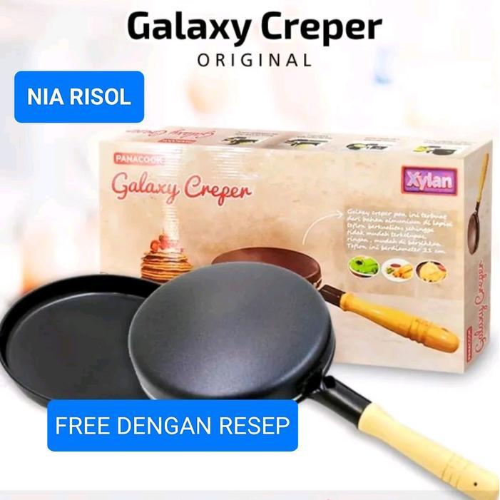 wajan kwalik Galaxy Creper Original 21cm - Wajan Kwalik untuk Kulit Risol, Dadar Gulung, Serbaguna -