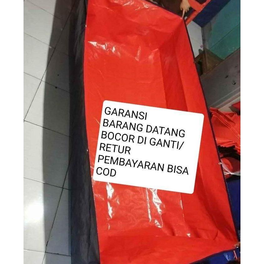 terpal kolam ikan 200x100x50 a3 korea /terpal kolam ikan 100x200x50