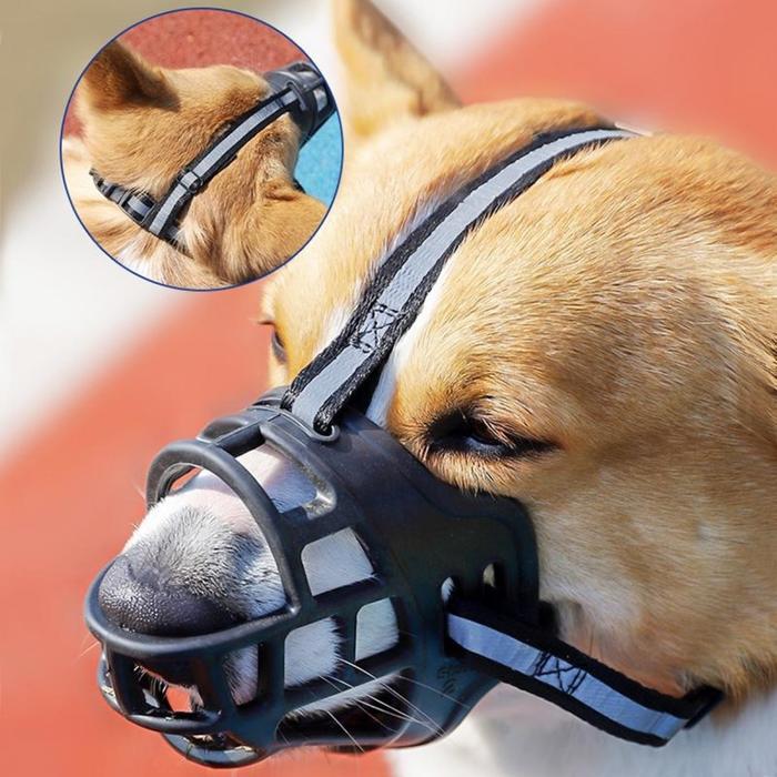 Terbaru Penutup Mulut Anjing Dog Muzzle / Anti Gigit Brongsong Mulut Pet Muzzle / Dog Muzzle Mouth