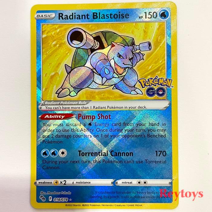 Pokemon TCG Pokemon Go - 018 Radiant Blastoise