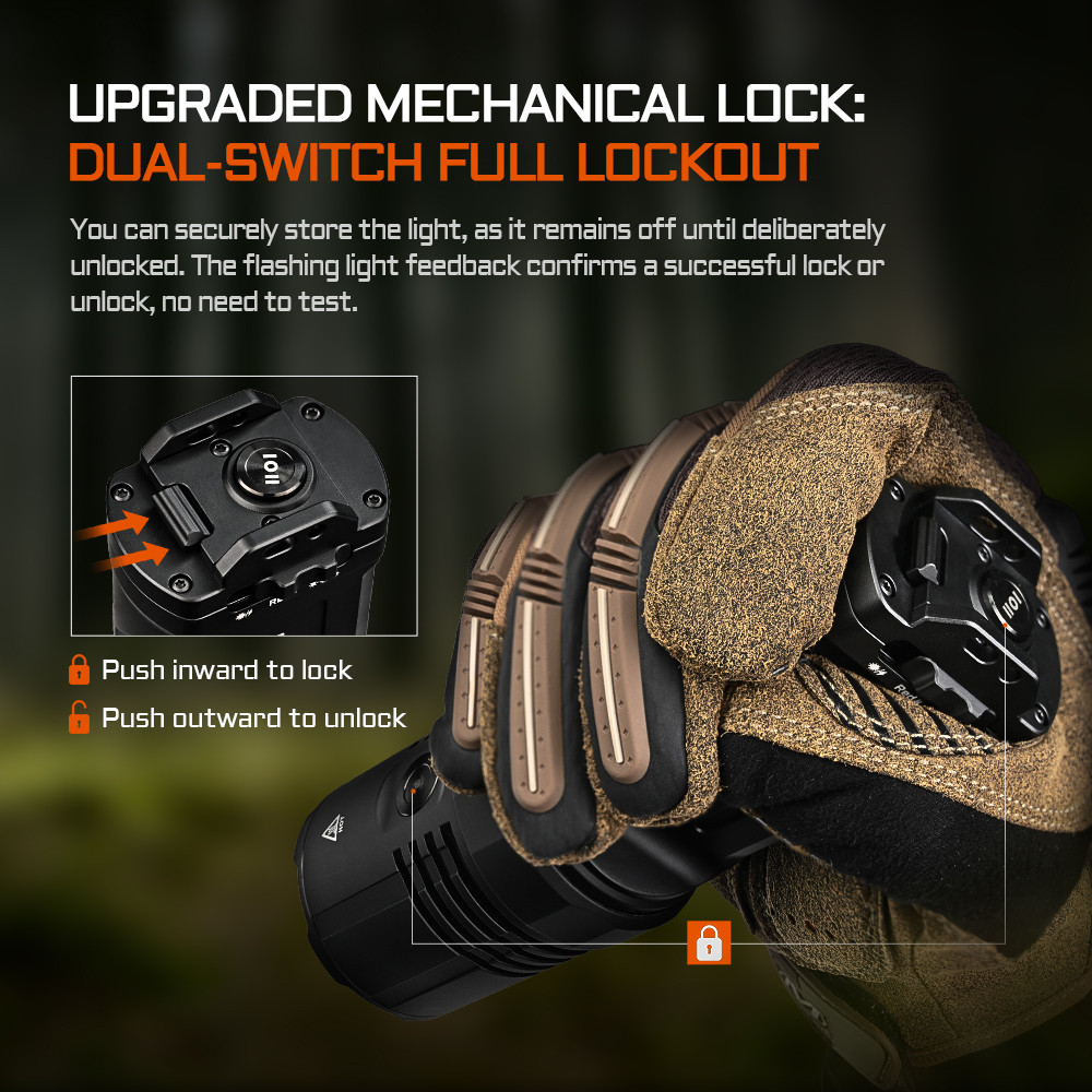 ACEBEAM Tactical Fllight X30 USB C Charging Output CREE XHP70.2 LED 20000 Lumen 600 Meters