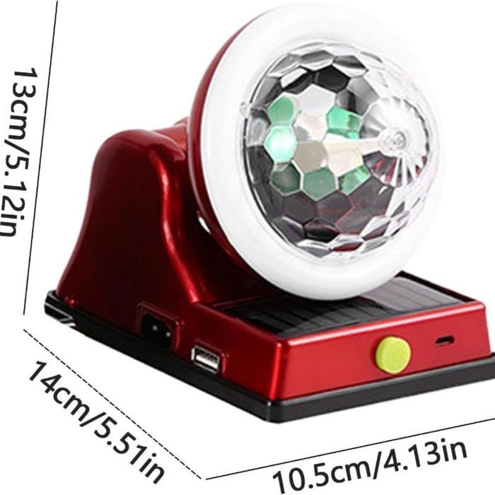 Vinnatsu Lampu Disco Lampu Lampu Disco Bola Tenaga Surya Magic Ball Lampu Disco Outdoor 7 Warna IP65