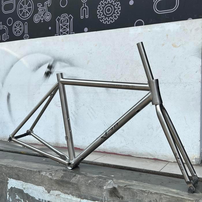 Frame Roadbike Titanium 700C Xlr8 Stalker 700 Titan Road Bike Size 50 Original New Sepeda Balap