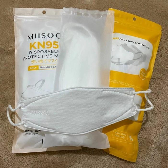 MASKER MIISOO KN95 DISPOSABLE EVO 3D MASKER EARLOOP 4 PLY - 10 PCS KF94 UTAMA