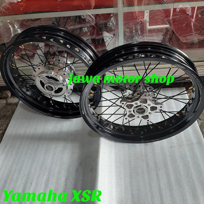 velg jari jari yamaha xsr 155 paketan tromol scarlet velg scarlet aloy