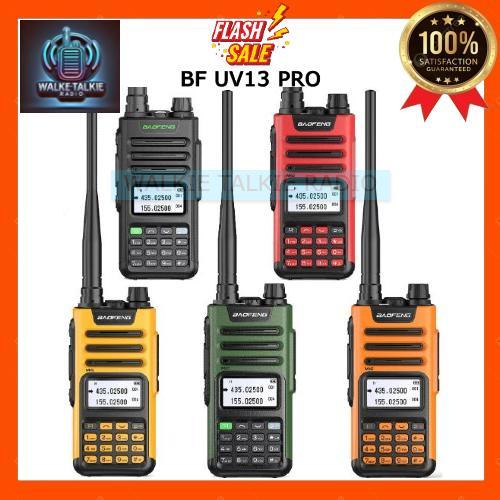BAOFENG HT UV-13 PRO WALKIE TALKIE DUAL BAND UHF VHF 10W 10000MAH RADIO KOMUNIKASI BAOFENG ORIGINAL