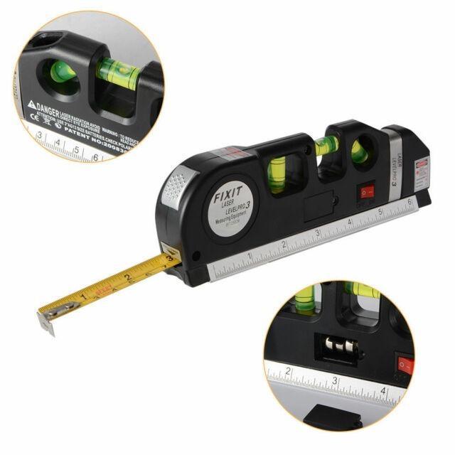Premium Alat Ukur Waterpass Laser - Meteran Waterpas Laser Level 3Pro Vertikal Horizontal -