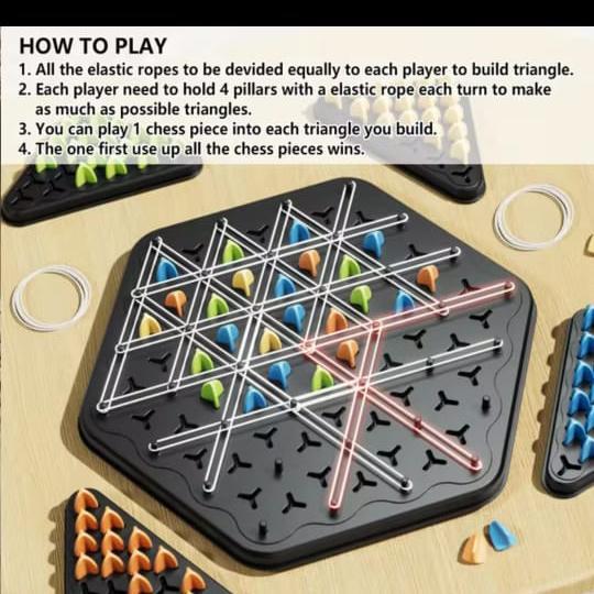 Boardgames Puzzle Chain Games permainan catur segitiga