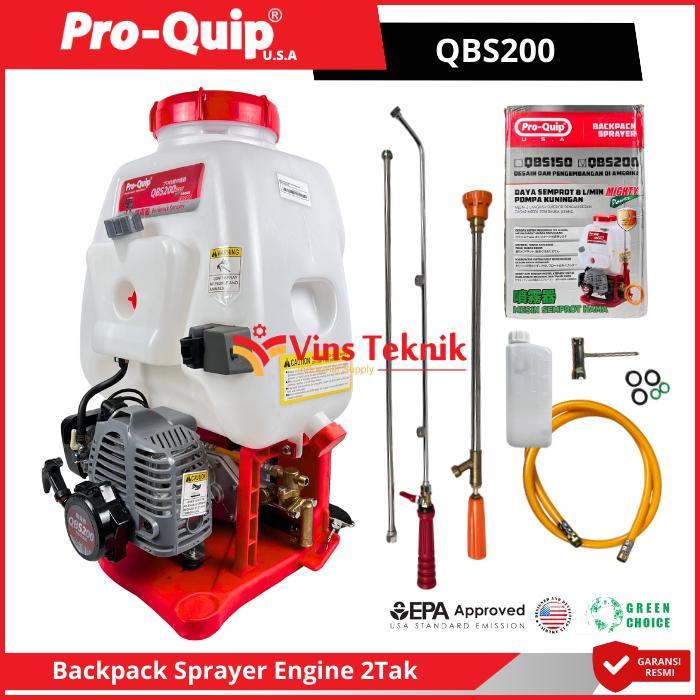 PROQUIP QBS200 QBS 200 MESIN PENYEMPROT HAMA ELEKTRIK SPRAYER GENDONG BACKPACK SPRAYER ENGINE 2TAK