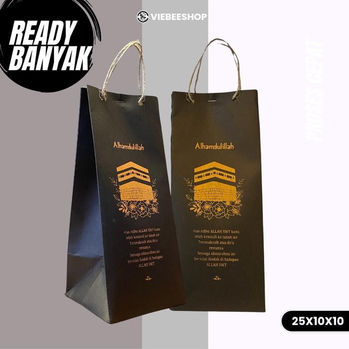 Diskon ( Isi 50 Biji ) Paper Bag Haji Umroh Elegan Packing Paper Souvenir Haji Umroh Murah Paper Bag