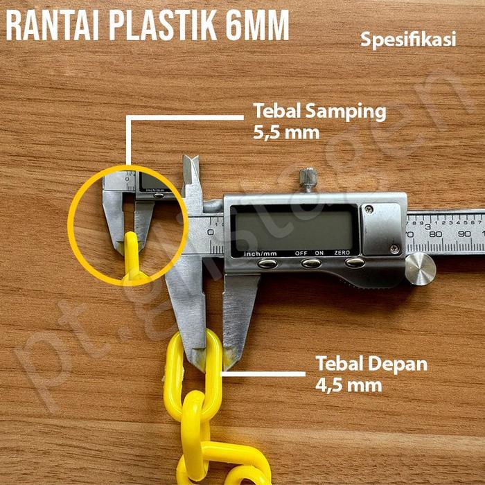 new Rantai Plastik PVC 6 MM Plastic Chain 6 mm Cone Chain 6mm Rantai Penghubung 6MM