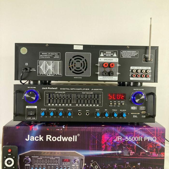 Amplifier Bluetooth Power Amplifier Jack Rodwell Jr 5500R Pro #Gratisongkir
