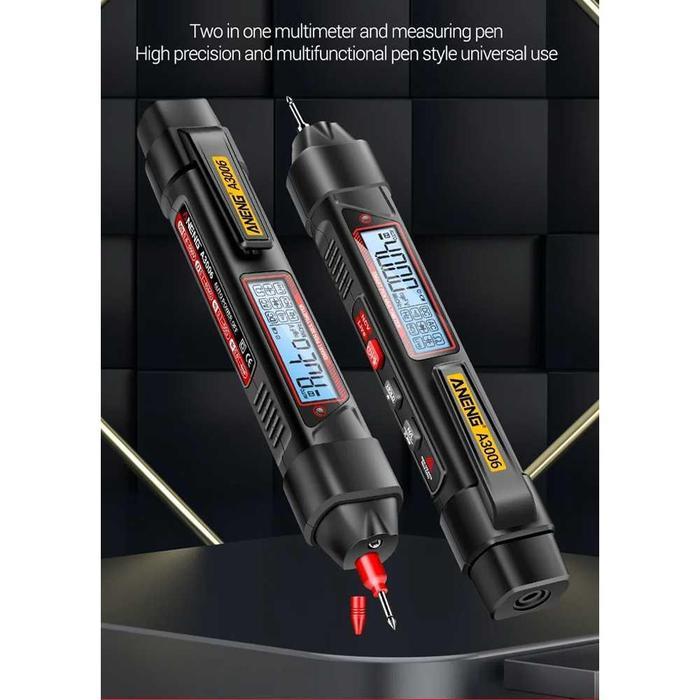 ANENG Digital Multimeter Tespen 2in1 Tester AC Voltage - A3006