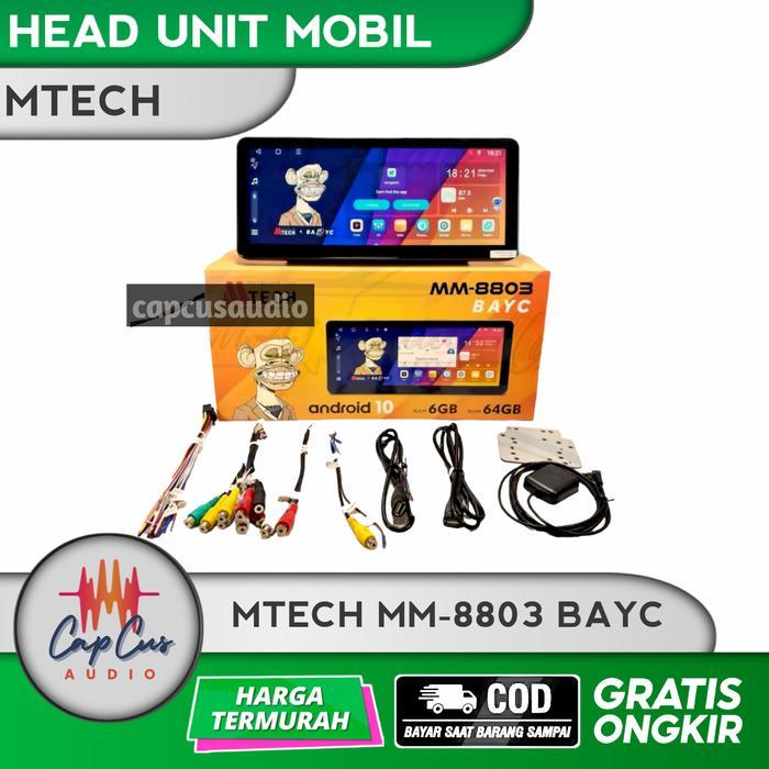 HEAD UNIT ANDROID 12,3 INCH MTECH MM-8803 BAYC / HEAD UNIT MOBIL MTECH