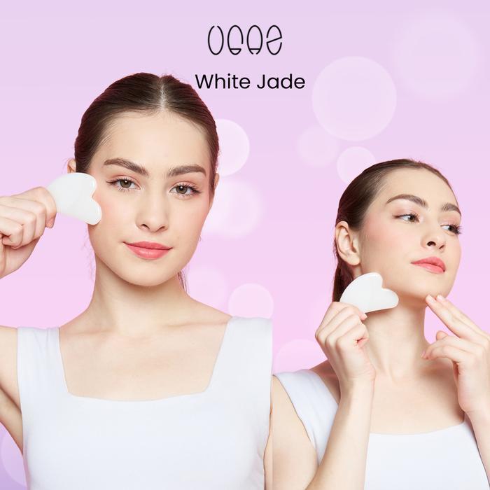 Terbaru Gua Sha Wajah - Guasha Original Batu Asli Bentuk Finger - Guasha Alat Pijat Untuk