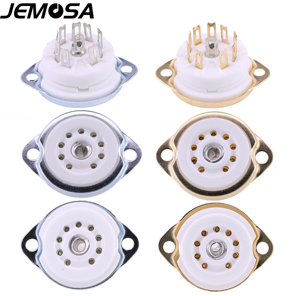9PIN Tube Socket Ceramic B9A Tube Base 12AX7 12AU7 ECC83 EL84 6922 ECC88 ECC82 Vacuum Tube