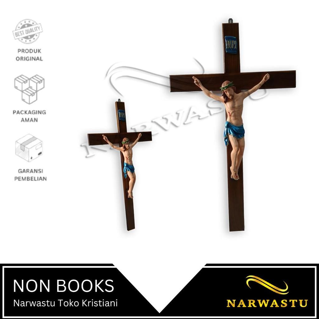 Salib Yesus Kayu Jati Besar INRI (NP 020)