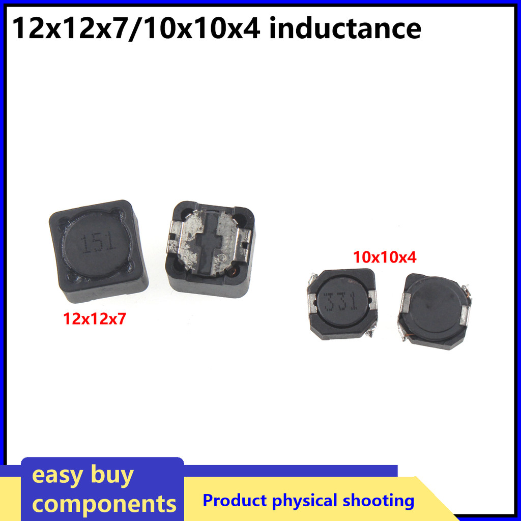 5PCS CDRH127 CD127R Power CDRH104 Inductor /3.3/4.7/6.8/10/15/22/33/47/68/100/150/220/330/470UH SMD