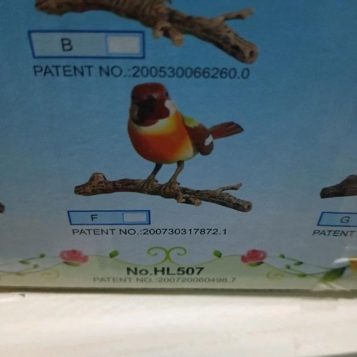 mainan burung sangkar / burung sensor /burung mainan