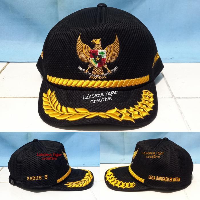 TOPI GARUDA perangkat desa gratis nama bordir #Promo