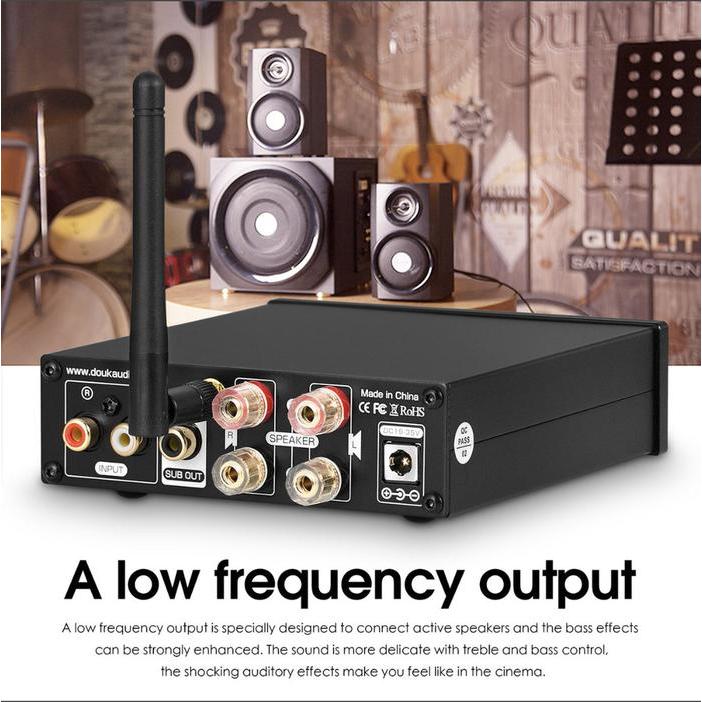 Douk Audio M1 Pro Hifi Bluetooth 5.0 Digital Amplifier Desktop Stereo Amp Usb Player 160W2