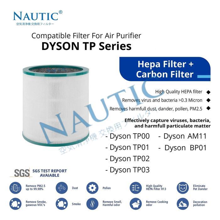Hepa Filter untuk Dyson Pure Cool Link Tp02 Tp03 Tp00 TP01