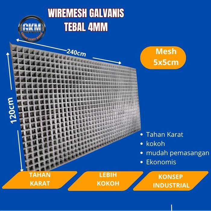 WIREMESH/SPECIAL MESH GALVANIS TEBAL 4MM GALVANIS TAHAN KARAT HARGA MURAH