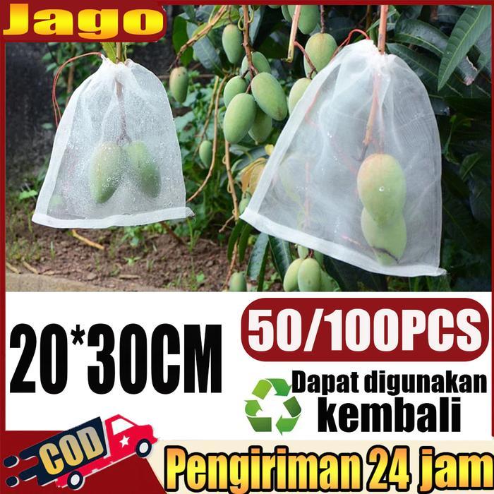 Sale 100Pcs Fruit Cover/Pembungkus Buah/Fruit Cover Anti Serangga/Fruit Cover Net Jaring Transparan