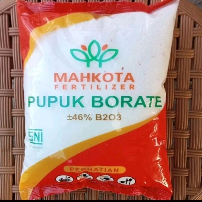 uikb Borate Boron Borax Mahkota Kemasan 1 Kg Pupuk Perangsang Buah