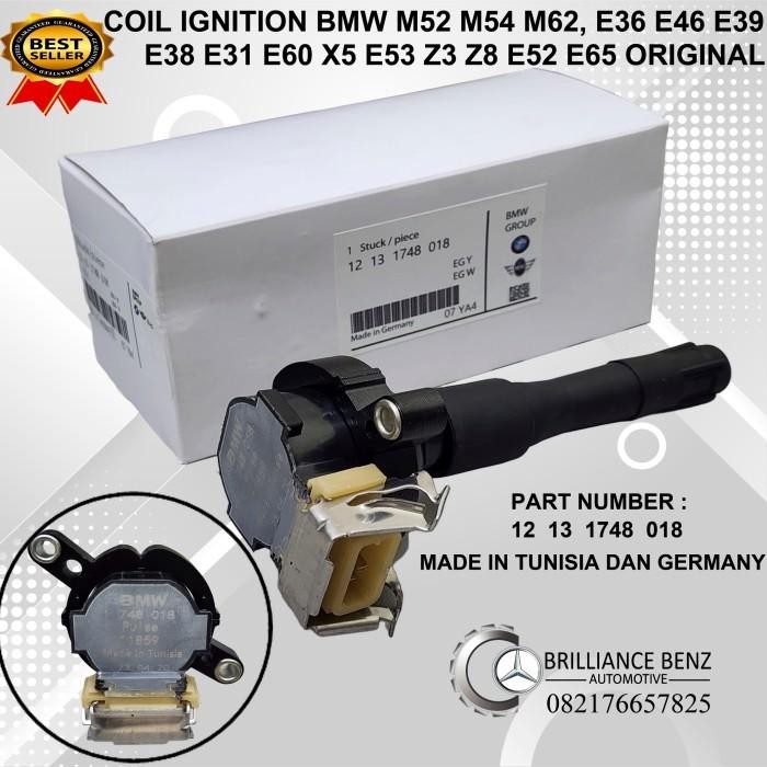 Coil Ignition Koil Bmw M52 M54 M62 E36 E46 E39 E38 E53 E52 E60 E65 Ori