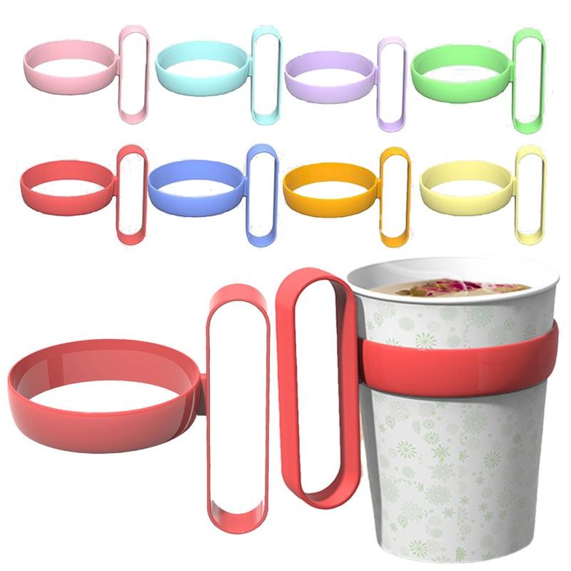 Cup Handle 10 Pcs Paper Cup Holder Anti-Scalding Coffee Cup Holder Removable Hot Drink Holder For Of
