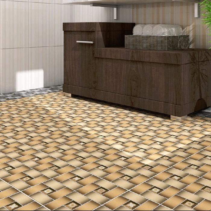 Keramik Lantai Kamar Mandi Mustika 25x25 Studio Medium Beige