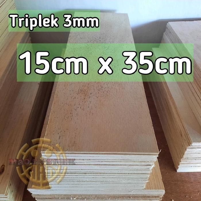 

New (3pcs)Triplek kayu murah 15cm x 35cm tebal 3mm papan kayu