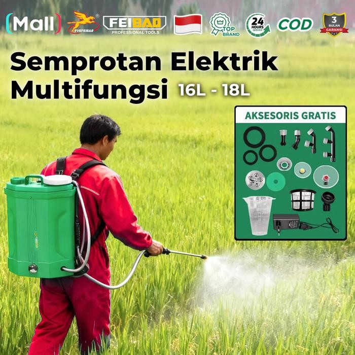 NEW - FEIBAO Semprotan Elektrik 18L/20L Penyemprot Tanaman Serbaguna Alat Semprot Pertanian Hama