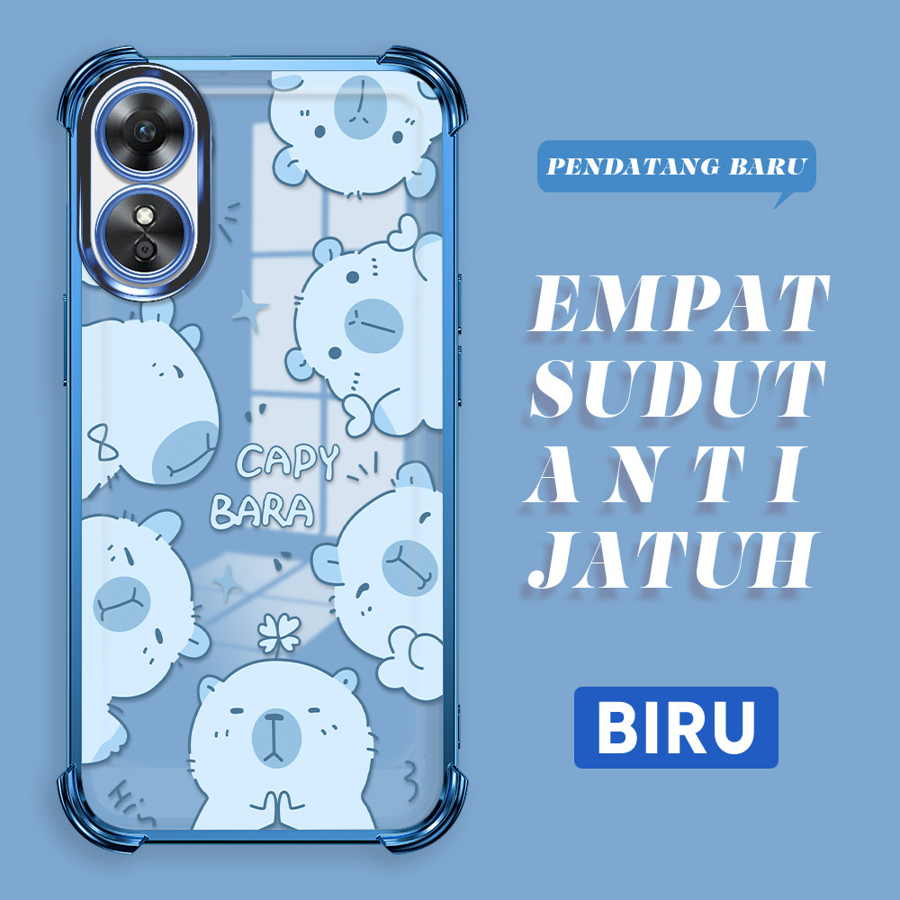 Softcase Transparan Kartun Casing For OPPO A17 A17K Case Cartoon   Kesing Protect Lens S3-0892