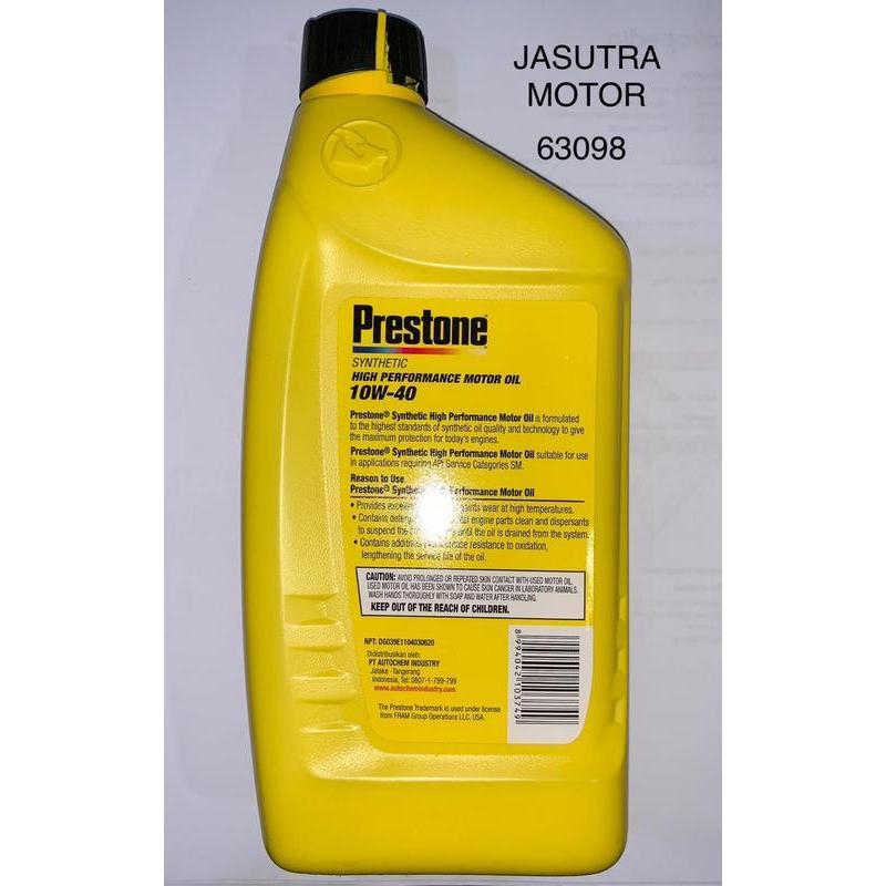 kytf- Oli Mesin Prestone 10W - 40 1 Liter -63098