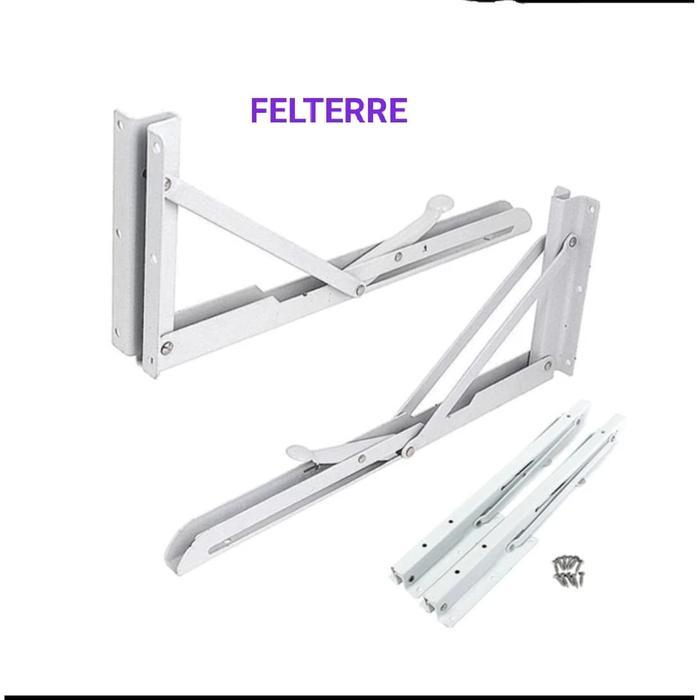 Siku Meja Lipat 20"- 50Cm Terbaru Felterre Siku Meja Bakso Super Tebal