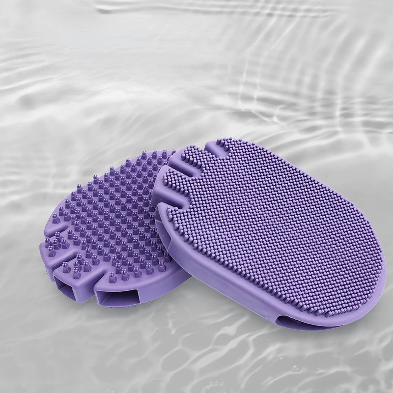 Pet Double-sided Massage Bath Brush Dog Grooming Products Cleaning Bath Brush Cat Gloves Dog Hair Br